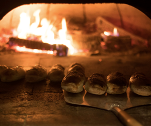 rolls cooking in the oven