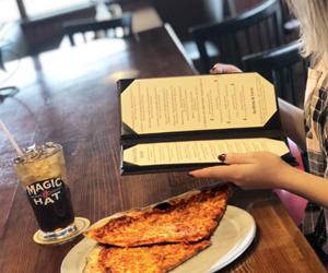 customer reviewing the menu